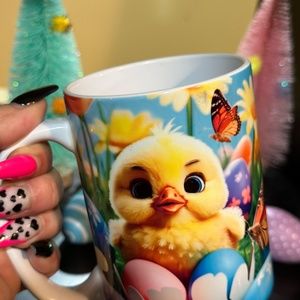 Hand Crafted Easter Chick  Sublimated 15oz Mug